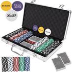 Poker set met koffer - 300 chips - 39 x 27 x 7 cm, Hobby en Vrije tijd, Gezelschapsspellen | Kaartspellen, Ophalen of Verzenden