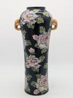 Handbemalte florale Keramik Vase - Vaas - Porselein, Antiek en Kunst