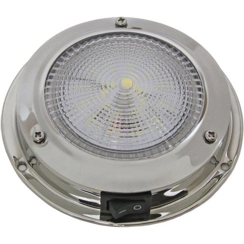 Plafondlamp Boot LED 12 Volt 107mm Rvs, Watersport en Boten, Bootonderdelen, Ophalen of Verzenden