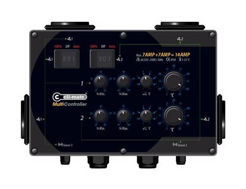 Cli-Mate Multi-controller 7+7 A, Doe-het-zelf en Verbouw, Ventilatie en Afzuiging, Nieuw, Ophalen of Verzenden