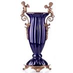 Vaas - Brons, Porselein - Porselein met bronzen vaas