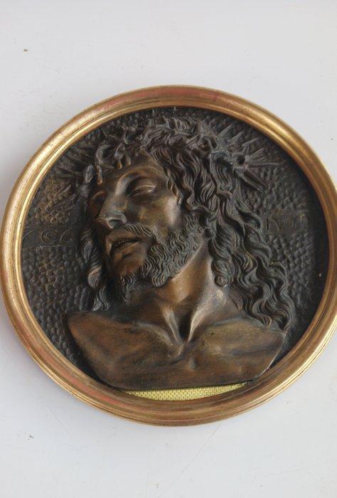sculptuur, Ecce Homo - 30 cm - Brons, Hout, Antiek en Kunst, Kunst | Niet-Westerse kunst