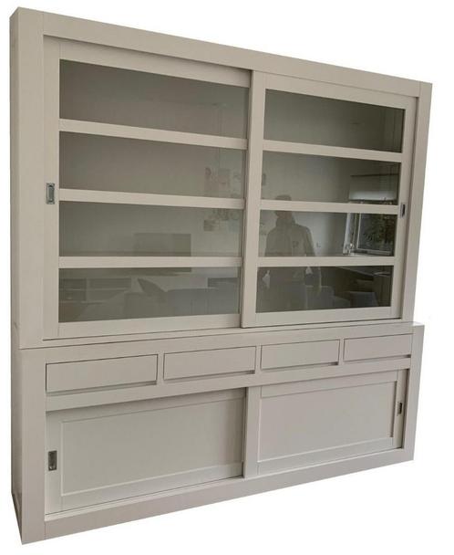 Grote moderne buffetkast Dokkum XL wit 240 x 240cm, Huis en Inrichting, Kasten | Buffetkasten, Ophalen of Verzenden