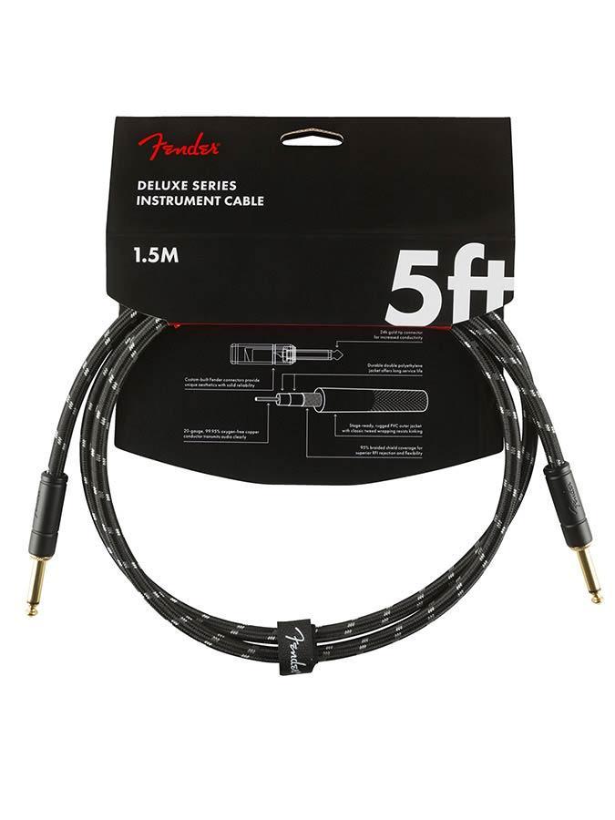 Fender Deluxe Series instrument kabel 1.5m tweed zwart, Muziek en Instrumenten, Instrumenten | Toebehoren, Verzenden