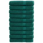 vidaXL Handdoeken SOLUND 10 st 600 g/m² 100x200 cm groen, Huis en Inrichting, Verzenden, Nieuw, Groen
