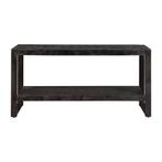 Tv-meubel Mangohout Britt 120 Zwart, 100 tot 150 cm, Verzenden, Nieuw, Minder dan 100 cm