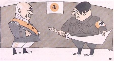 Japan geeft Hitler een zwaard cadeau (lijst optie, Lithos), Antiek en Kunst, Kunst | Litho's en Zeefdrukken, Verzenden