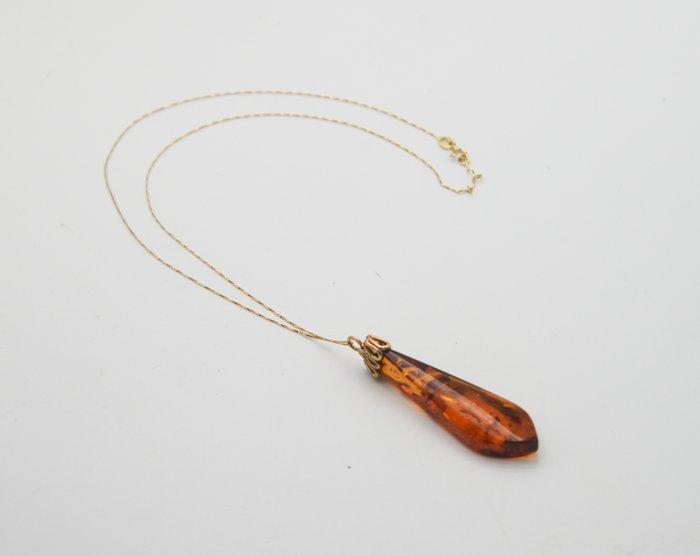 Zonder Minimumprijs - Ketting met hanger - 18 karaat Geel, Sieraden, Tassen en Uiterlijk, Antieke sieraden