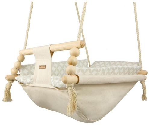 Babywiegschommel - max. 20 kg - creme, cremediamanten, Kinderen en Baby's, Speelgoed | Buiten | Speeltoestellen, Nieuw, Ophalen of Verzenden