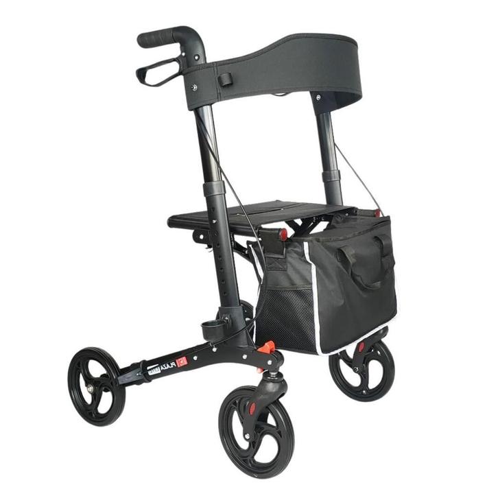 Rollator Plaza Lite - Drie dubbel opvouwbaar - 4 kleuren, Diversen, Rollators, Lichtgewicht, Opvouwbaar, Nieuw, Ophalen of Verzenden