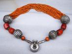 Metaal, Zilver - Halsketting - Vintage Indiaas, handgemaakt
