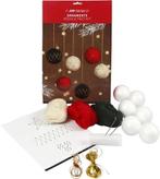 Diykit pakket hobbyset naaldvilten kerstballen styropor met, Hobby en Vrije tijd, Ophalen of Verzenden, Nieuw