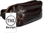 THL Design  Leren Heuptas Dames / Heren Heuptasjes, Sieraden, Tassen en Uiterlijk, Tassen | Schoudertassen, Overige merken, Bruin