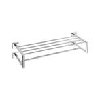 Dubbele Handdoekhouder Sapho X-Square Hangend met, Ophalen of Verzenden, Nieuw, Chroom, Bad