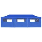 Vouwtent pop-up met 8 zijwanden 3x9 m blauw, Nieuw, Verzenden