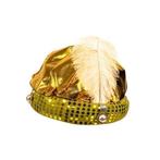 Hoed Sultan goud + pluim, Ophalen of Verzenden, Nieuw