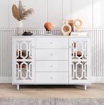 Klassieke Woonstijl Dressoir in het Wit - Nieuw Design, Huis en Inrichting, Kasten | Dressoirs, Verzenden, Nieuw