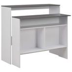 Bartafel 130cm Wit/Grijs - Retourdeal - 53% Korting!, Ophalen of Verzenden, Nieuw