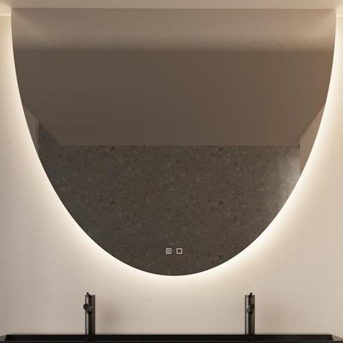 Spiegel Gliss Design Eos 120x120cm Met Ronding Naar Beneden, Doe-het-zelf en Verbouw, Sanitair, Bad, Nieuw, Ophalen of Verzenden
