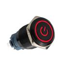 Drukschakelaar rode verlichting - 19mm - 1NO1NC - Power, Hobby en Vrije tijd, Ophalen of Verzenden, Nieuw