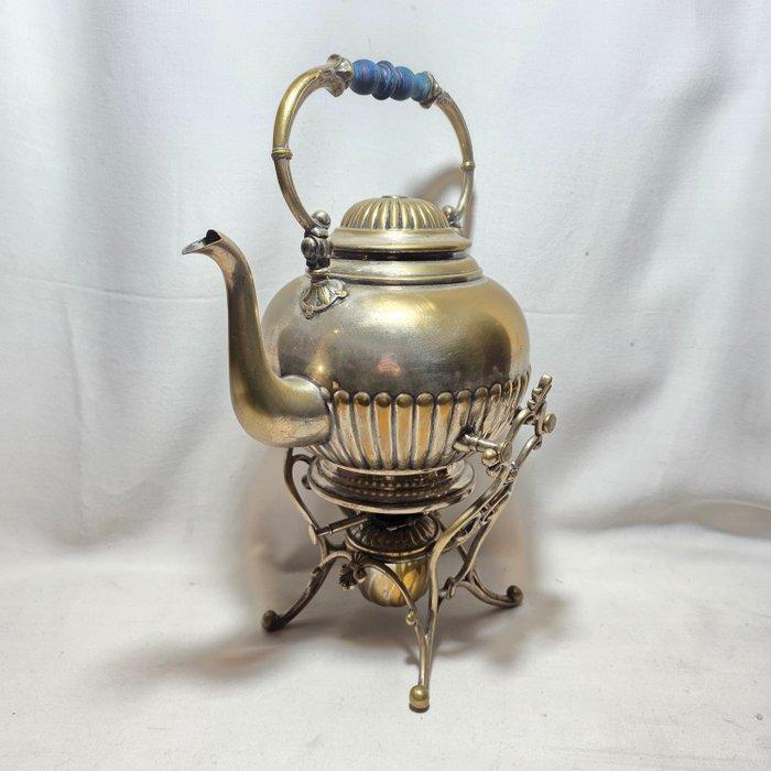 WMF / Geislingen - WMF - Fluitketel - Zilverbrons - Met, Antiek en Kunst, Antiek | Meubels | Tafels