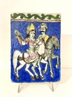Qajar-stijl tegel - Majolica - Midden-Oosten - ca. 1960-1970