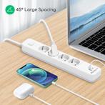 Stekkerdoos met USB - Verlengsnoer - Verlengkabel - 5M - Wit, Verzenden, Zo goed als nieuw