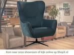 Leren draaifauteuil Leaf Duo - Kenia Denim en Toledo Marine, Huis en Inrichting, Fauteuils, Eigentijds, Klassiek, Modern, Romantisch, Vintage