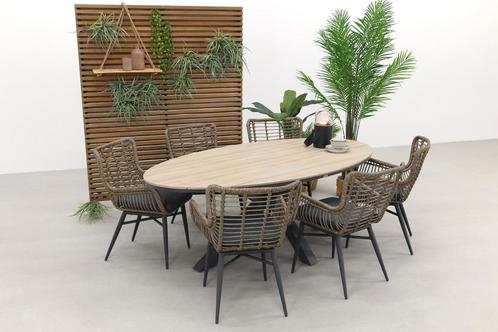 Garden Impressions Jasmine Natural/Edison 220x115 cm. -, Tuin en Terras, Tuinsets en Loungesets, Tuinset, Nieuw, Wicker, Verzenden