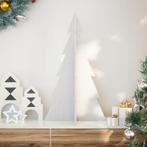 vidaXL Kerstdecoratie kerstboom 80 cm massief grenenhout wit, Diversen, Kerst, Verzenden, Nieuw