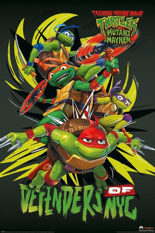 Poster Teenage Mutant Ninja Turtles Mutant Mayhem 61x91,5cm, Verzamelen, Posters, Nieuw, A1 t/m A3, Verzenden