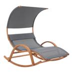 [en.casa] Ligbed schommelstoel Kasos 181x135x190 cm, Tuin en Terras, Verzenden, Nieuw