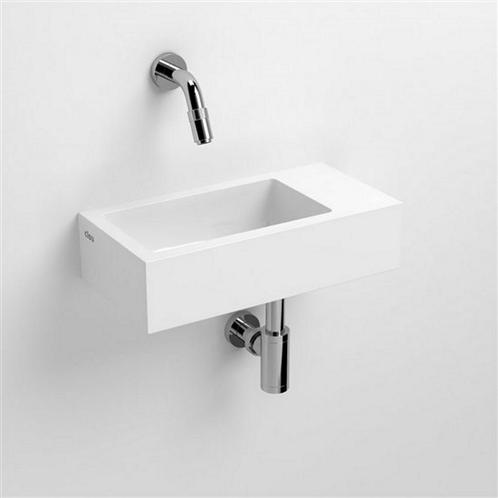 Fontein Clou Flush 3 36x18x9cm Mineraal Marmer Glans Wit, Doe-het-zelf en Verbouw, Sanitair, Overige typen, Nieuw, Ophalen of Verzenden