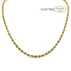 Gouden rope ketting 2 mm - stainless steel, Sieraden, Tassen en Uiterlijk, Kettingen, Verzenden, Nieuw, Zilver