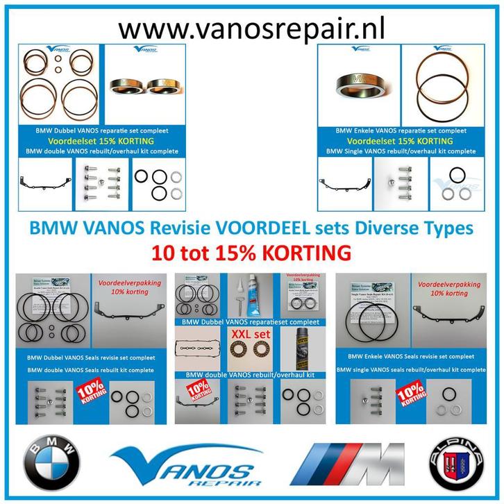 BMW VANOS revisie upgrade en reparatie VOORDEEL KORTING sets, Auto-onderdelen, Motor en Toebehoren, Nieuw, BMW, Ophalen of Verzenden