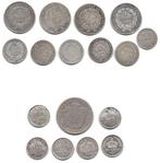 Frankrijk. Lot de 17 monnaies en argent, 1851/1895 (Zonder