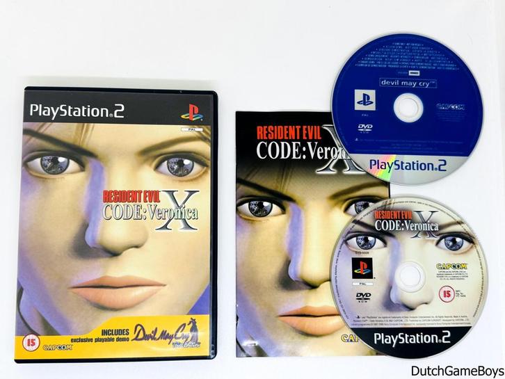 Playstation 2 / PS2 - Resident Evil - Code Veronica X + Devi, Spelcomputers en Games, Games | Sony PlayStation 2, Gebruikt, Verzenden