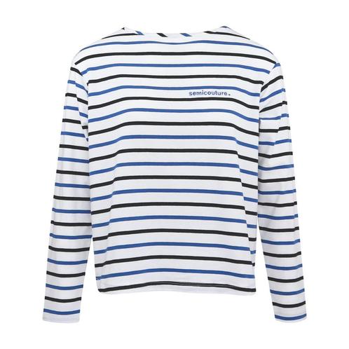 Semicouture • gestreept shirt • L, Kleding | Dames, Tops, Wit, Nieuw, Maat 42/44 (L), Verzenden