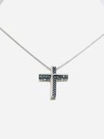Ketting met hanger - 18 karaat Witgoud - 2.00ct. tw. Diamant, Sieraden, Tassen en Uiterlijk, Antieke sieraden