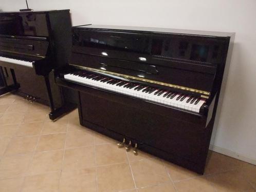 Carl Ebel piano, 1.10m. hoog, Als Nieuw - Direct Leverbaar, Muziek en Instrumenten, Piano's, Piano, Zwart, Zo goed als nieuw, Hoogglans