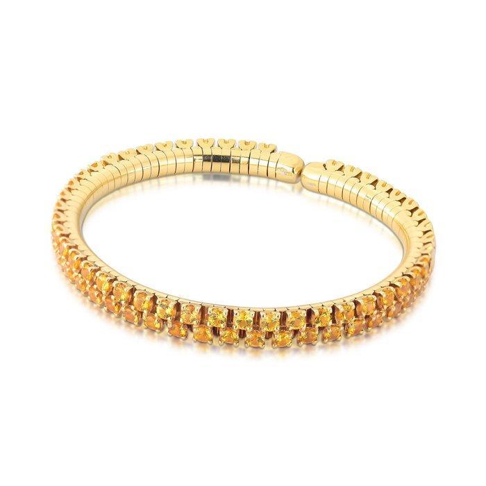 Armband - 18 karaat Geel goud - 6.24ct. tw. Saffier - 802225, Sieraden, Tassen en Uiterlijk, Armbanden