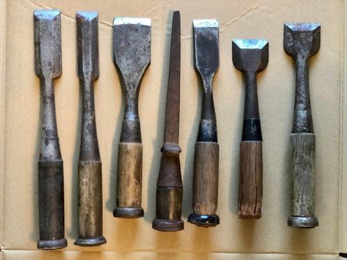 Set of 7 / Japanese Vintage  NOMI Chisel - Japanese, Antiek en Kunst, Antiek | Wandborden en Tegels
