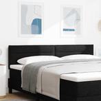 vidaXL LED Hoofdbord met LED-stripverlichting Zwart 180 cm, Verzenden, Nieuw, Zwart, Stof