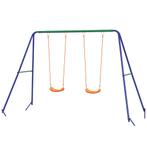 TRUUSK Kinderschommel Met Frame, Dubbele Schommel, Schommelf, Verzenden, Nieuw
