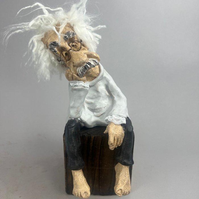 Anna Em - NO RESERVE PRICE- Albert Einstein - Large- hand, Antiek en Kunst, Kunst | Designobjecten