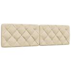 vidaXL Hoofdbordkussen 180 cm stof crèmekleurig, Verzenden, Nieuw, Crème, Stof