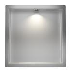 Wiesbaden Demis Inbouwnis met LED 30x30x7cm - RVS, Ophalen of Verzenden, Nieuw, Rvs