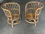 Fauteuil (2) - Bamboe, Rattan - Sedia rattan, Antiek en Kunst