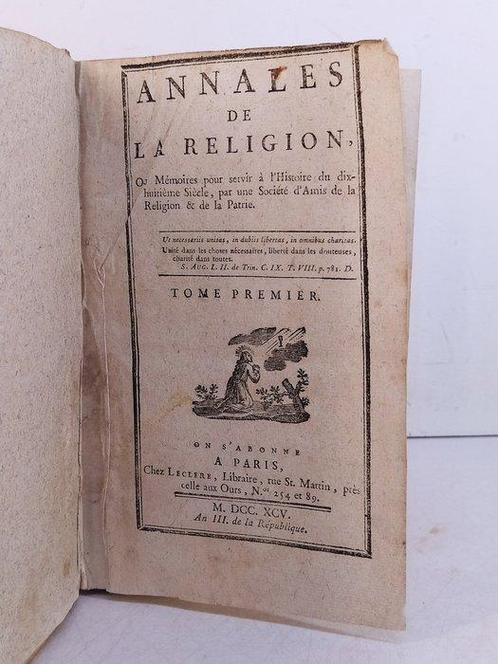 Collectif - Annales de la religion & Au français catholiques, Antiek en Kunst, Antiek | Boeken en Bijbels