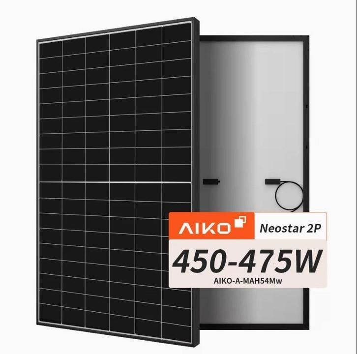 Aiko 475Wp zwart-wit zonnepaneel t Nr.1 efficiënt paneel, Doe-het-zelf en Verbouw, Zonnepanelen en Toebehoren, 200 wattpiek of meer